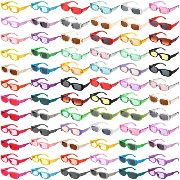 PC Material Sunglasses, UV Protected, Retro Y2K Style, 72 Pack main image 7
